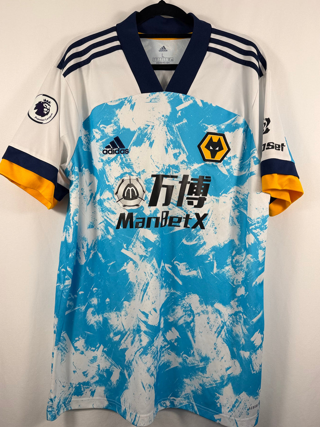 Wolverhampton Wanderers Auswärtstrikot 2020/21 Adama #37  - 9/10 - Größe L