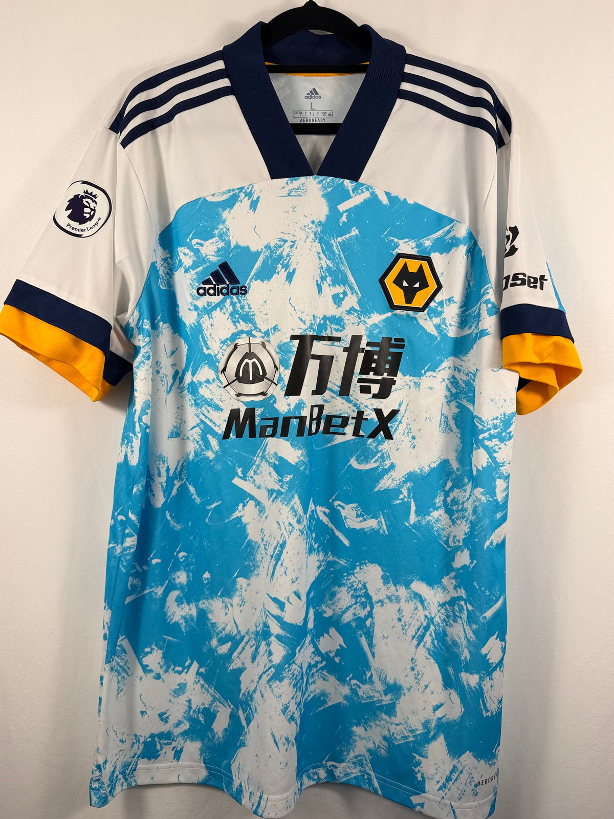 Wolverhampton Wanderers Auswärtstrikot 2020/21 Adama #37  - 9/10 - Größe L