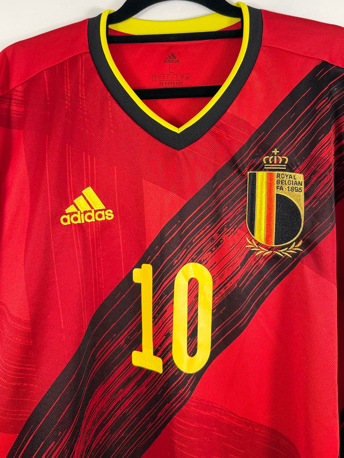 Belgien Heimtrikot 2020/21 E. Hazard #10 - 8,5/10 - Größe L