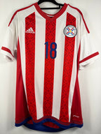 Paraguay Heimtrikot 2014/15 Haedo Valdez #18 - 10/10- Größe M