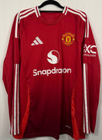 Manchester United Heimtrikot L/S 2024/25 Yoro - 9/10 - Größe M