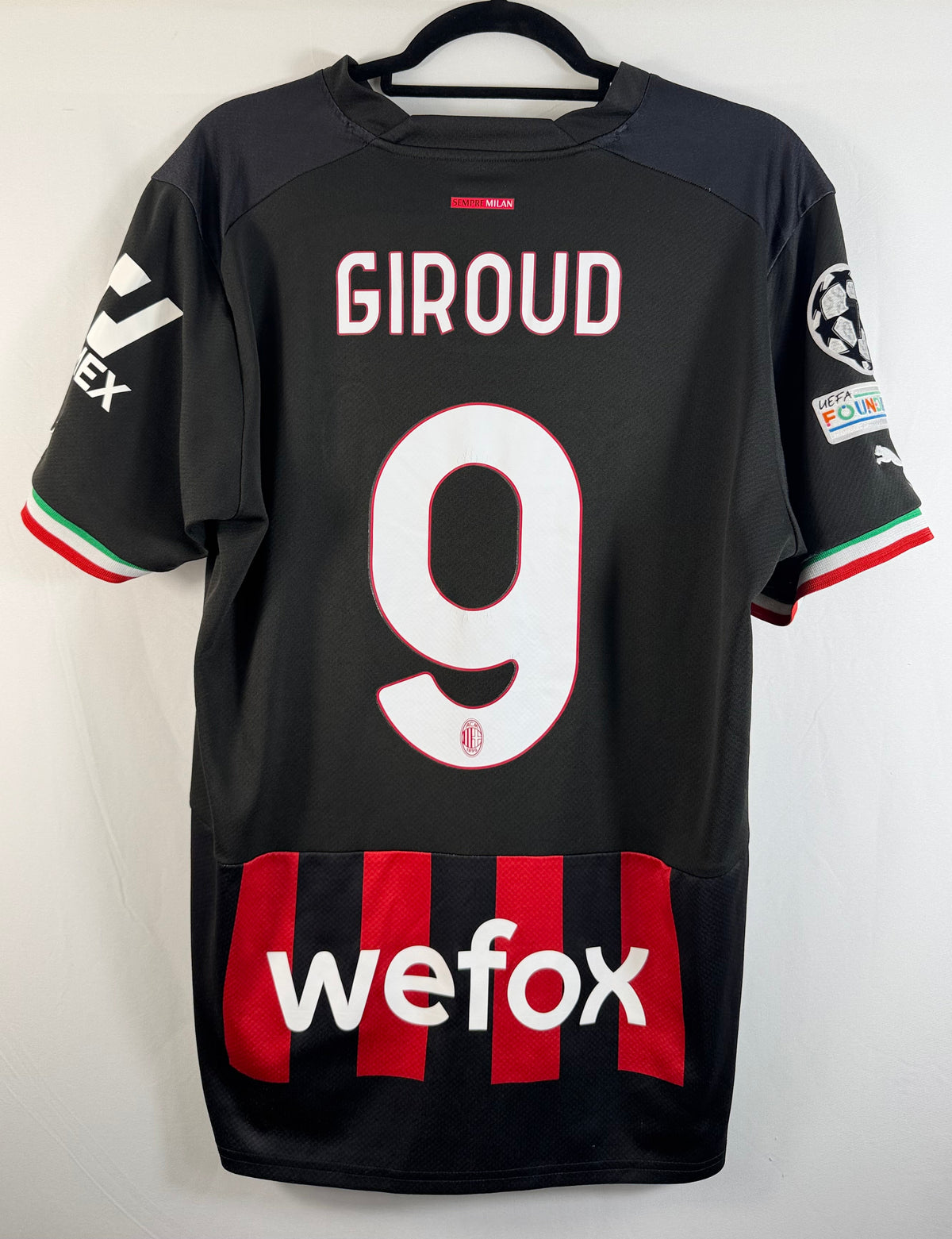 AC Milan Heimtrikot 2022/23 Giroud #9 - 8/10 - Größe L