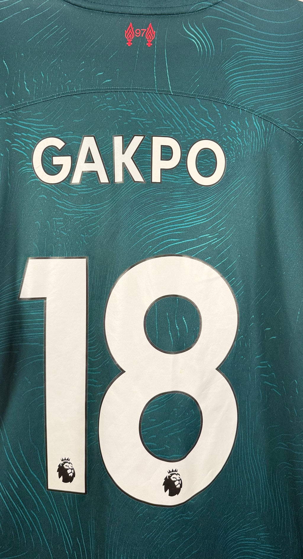 Liverpool 3. Trikot 2022/23 Gakpo #18 - 9/10 - Größe L