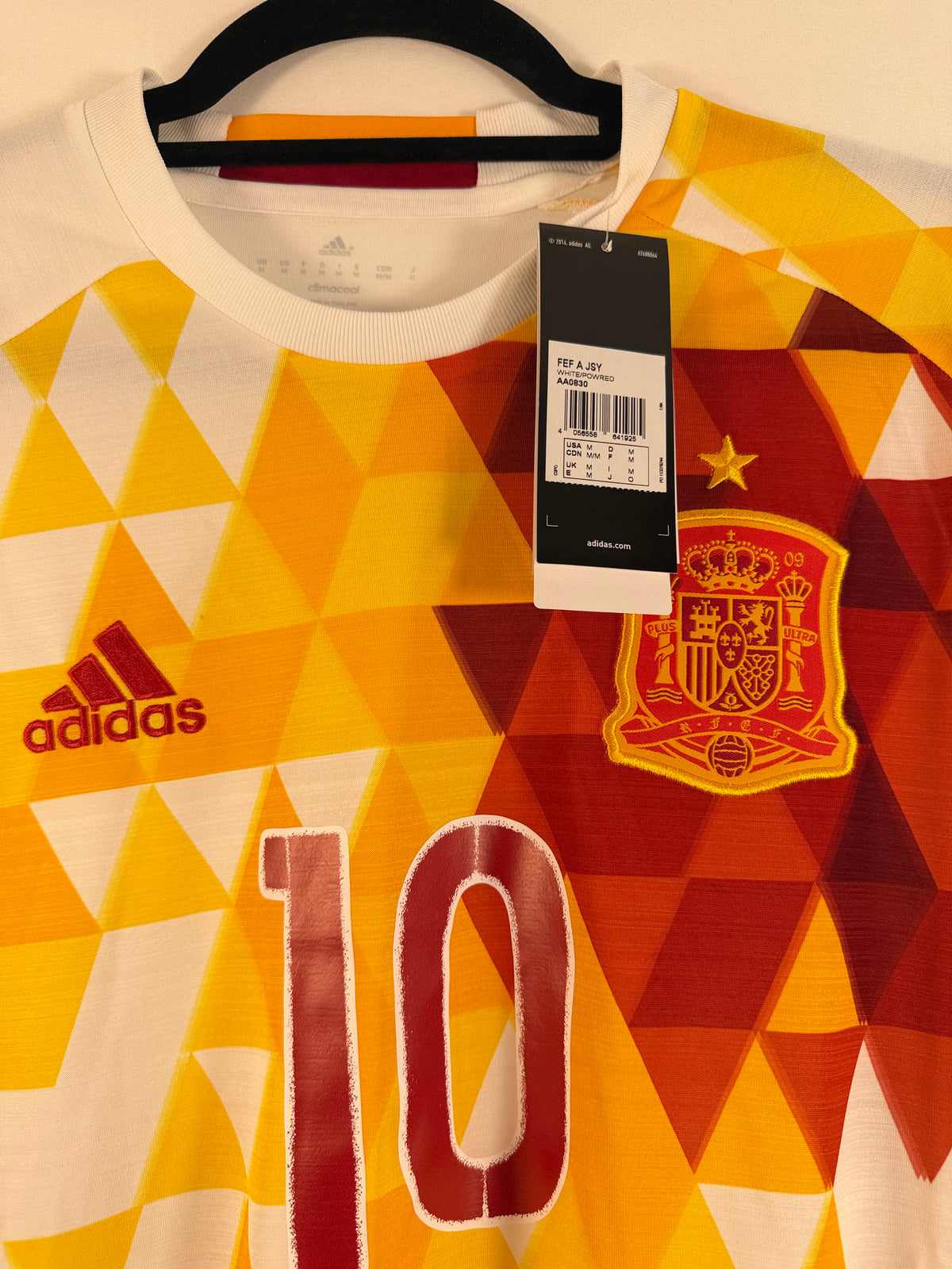 Spanien Auswärtstrikot EM 2016 Fabregas #10 - 10/10 - Größe M