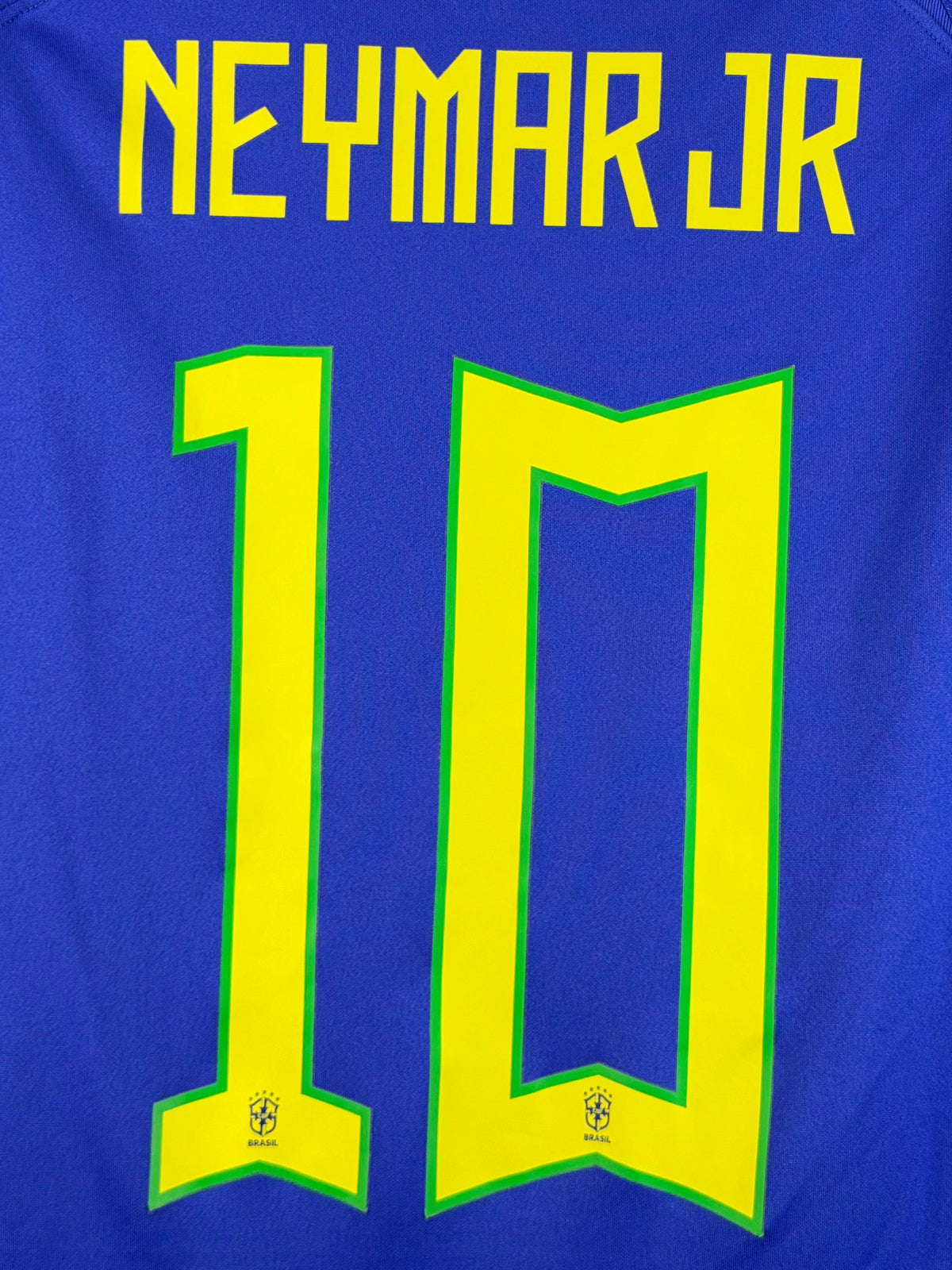 Brasilien Auswärtstrikot WM 2022 Neymar JR #10 - 9/10 - Größe L
