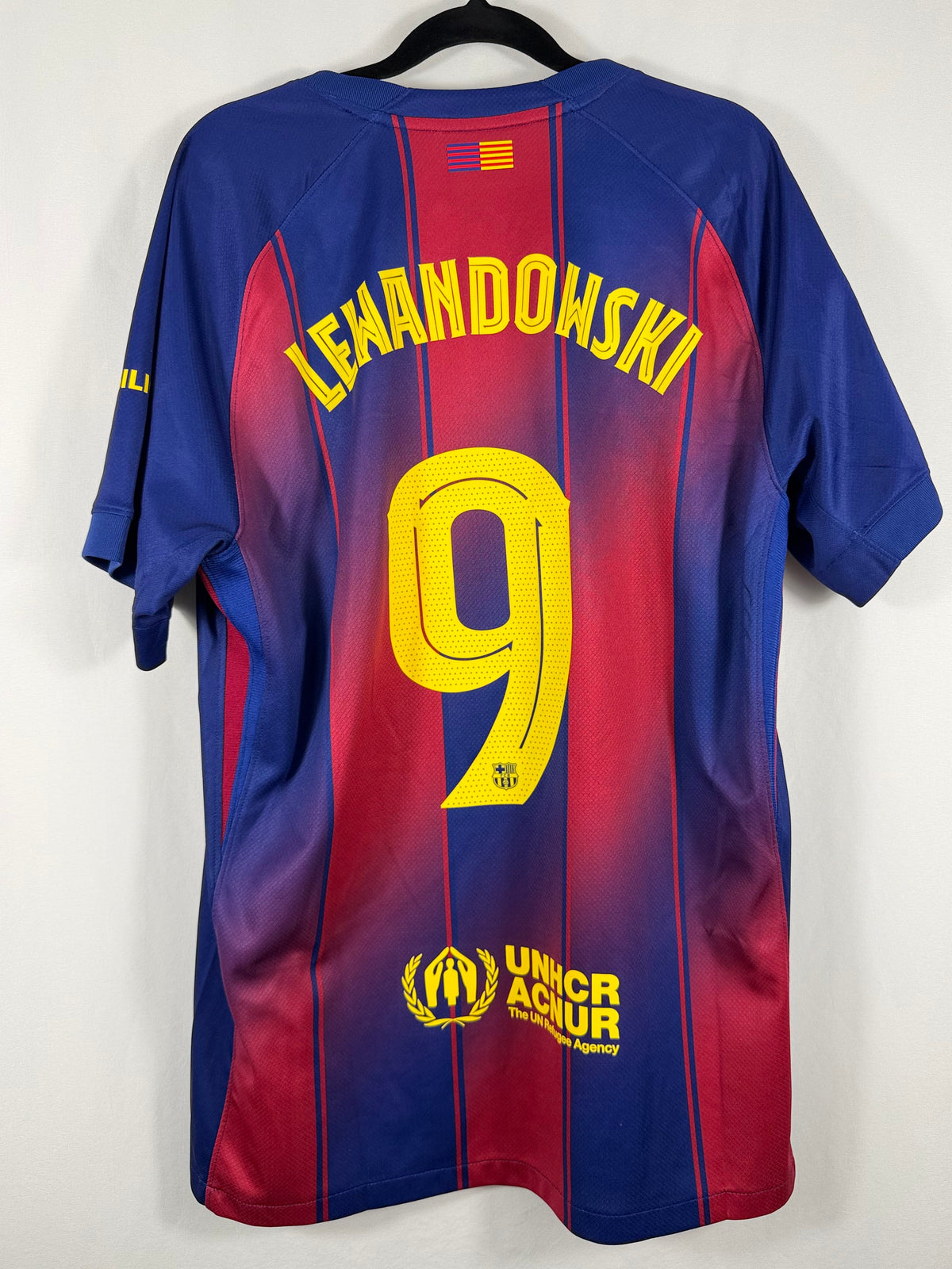 Barcelona Heimtrikot 2025/26 Lewandowski #9 - 9/10 - Größe L