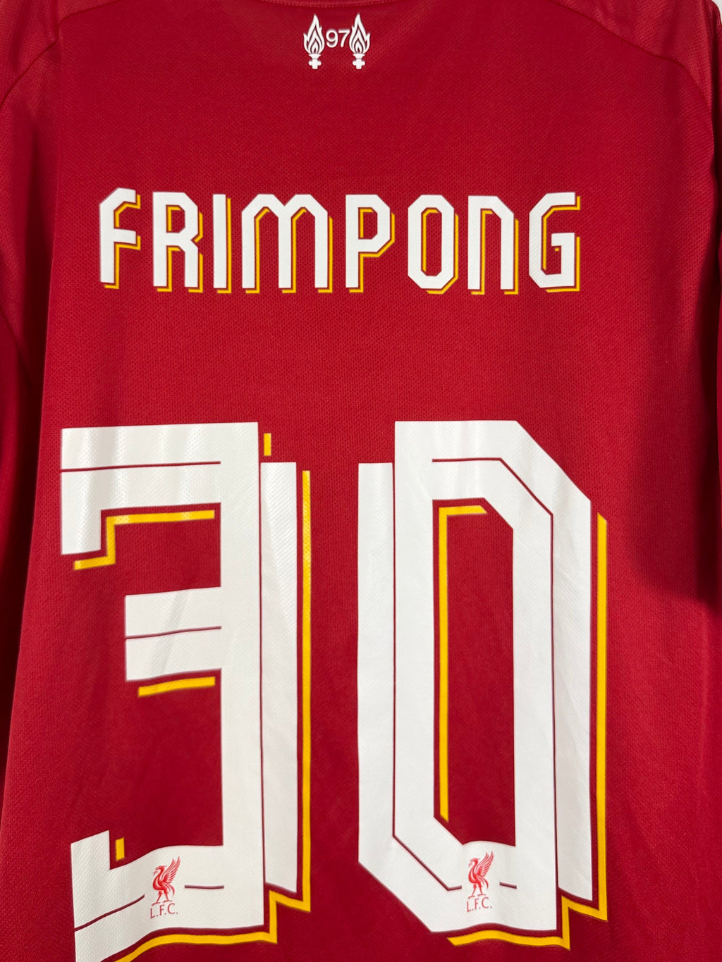 Liverpool Heim/Pokaltrikot 2025/26  Frimpong #30 - 9/10 - Größe XL