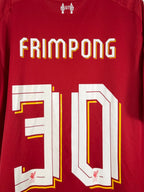 Liverpool Heim/Pokaltrikot 2025/26  Frimpong #30 - 9/10 - Größe XL