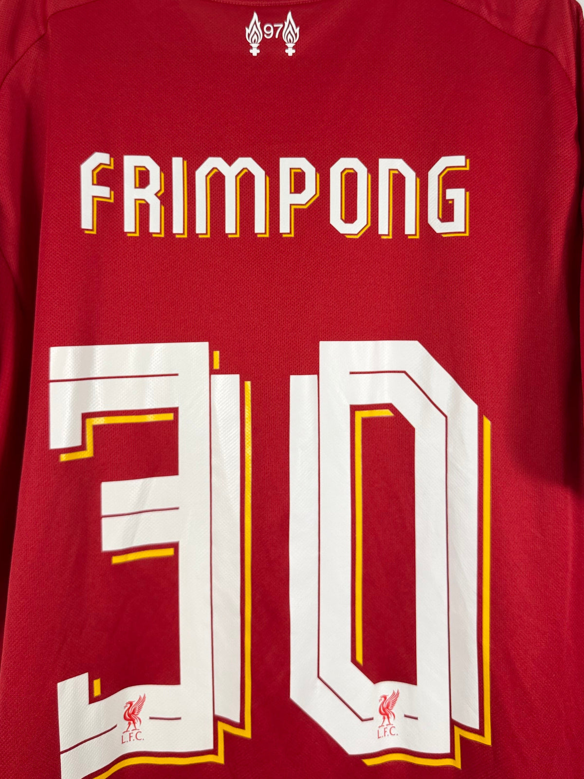 Liverpool Heim/Pokaltrikot 2025/26  Frimpong #30 - 9/10 - Größe XL