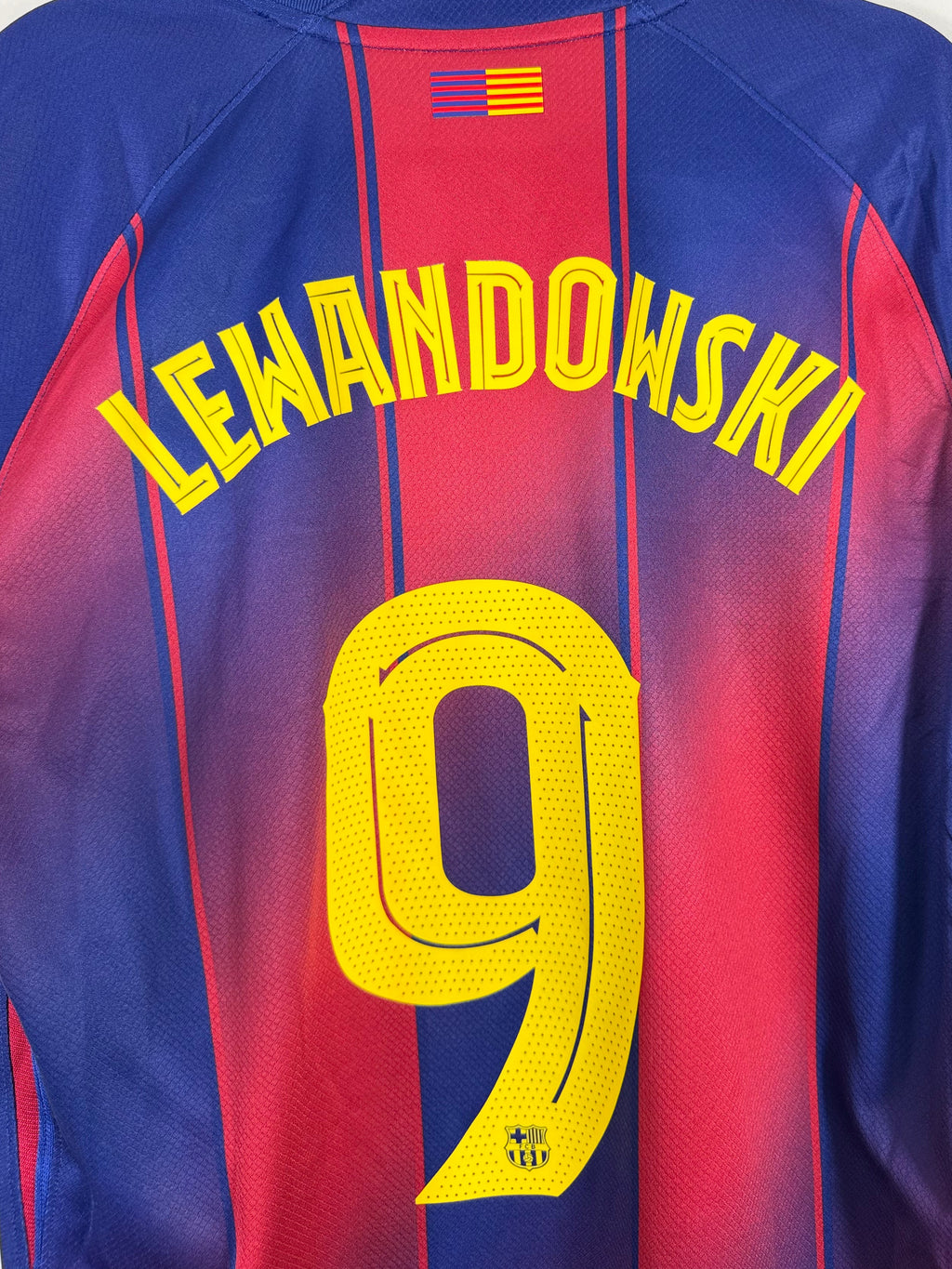 Barcelona Heimtrikot 2025/26 Lewandowski #9 - 9/10 - Größe L