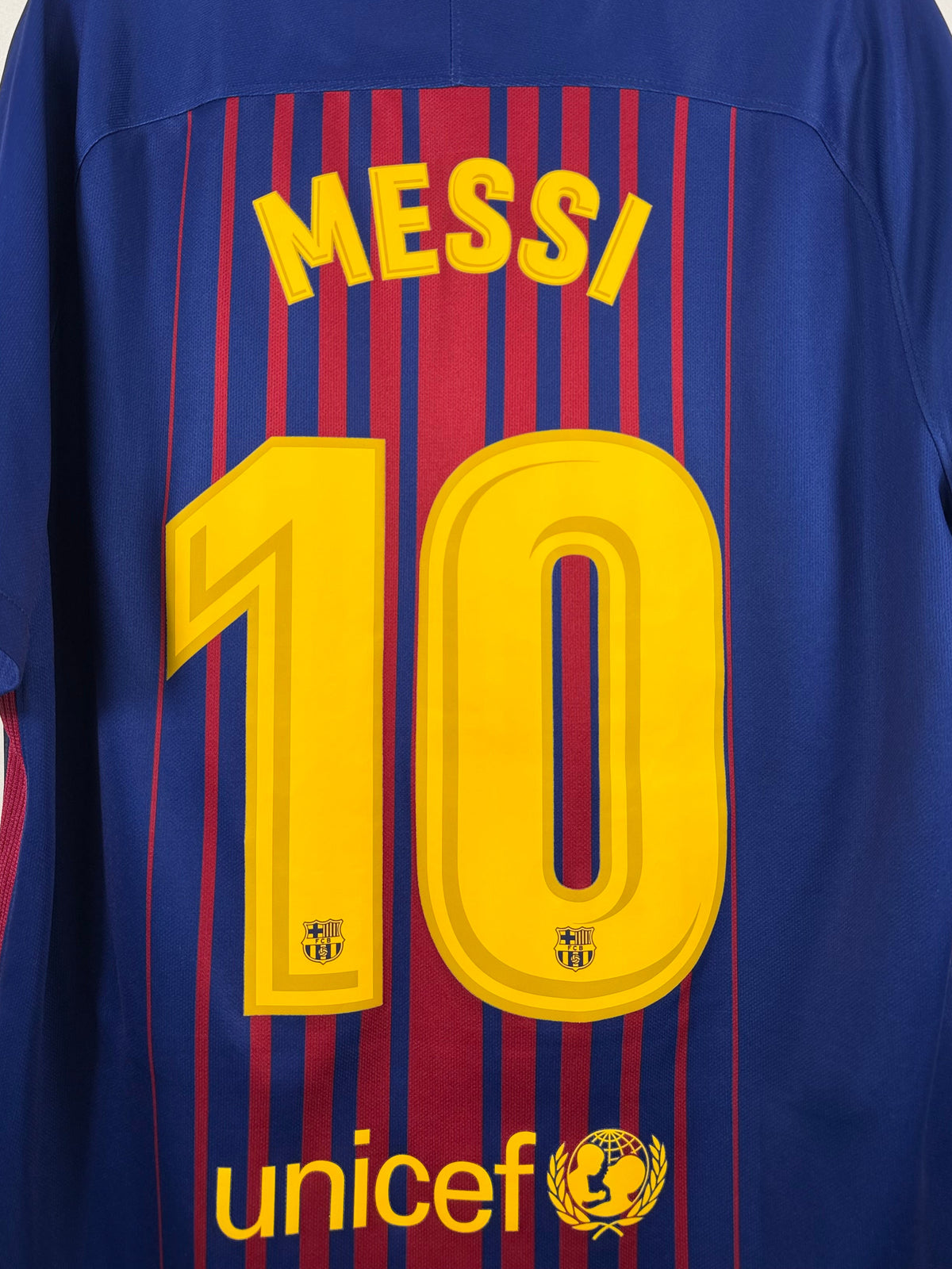 Barcelona Heimtrikot 2017/18 Messi #10 - 9/10 - Größe L