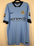 Manchester City Heimtrikot 2014/15 Demichelis #26 - 8/10 - Größe L