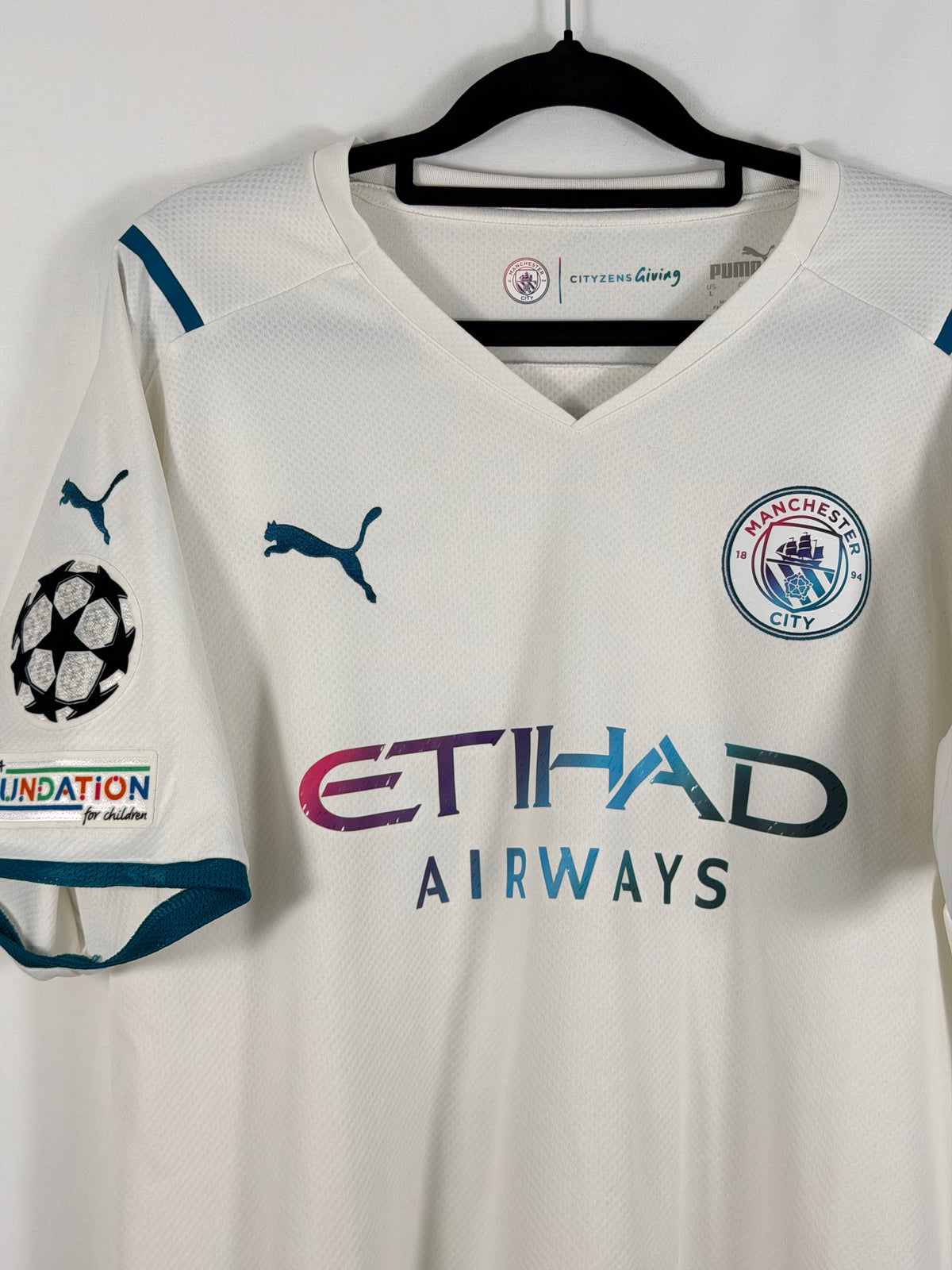 Manchester City Auswärtstrikot 2021/22 Grealish #10 - 9/10 - Größe L