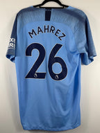 Manchester City Heimtrikot 2018/19 Mahrez #26 - 8/10 - Größe L
