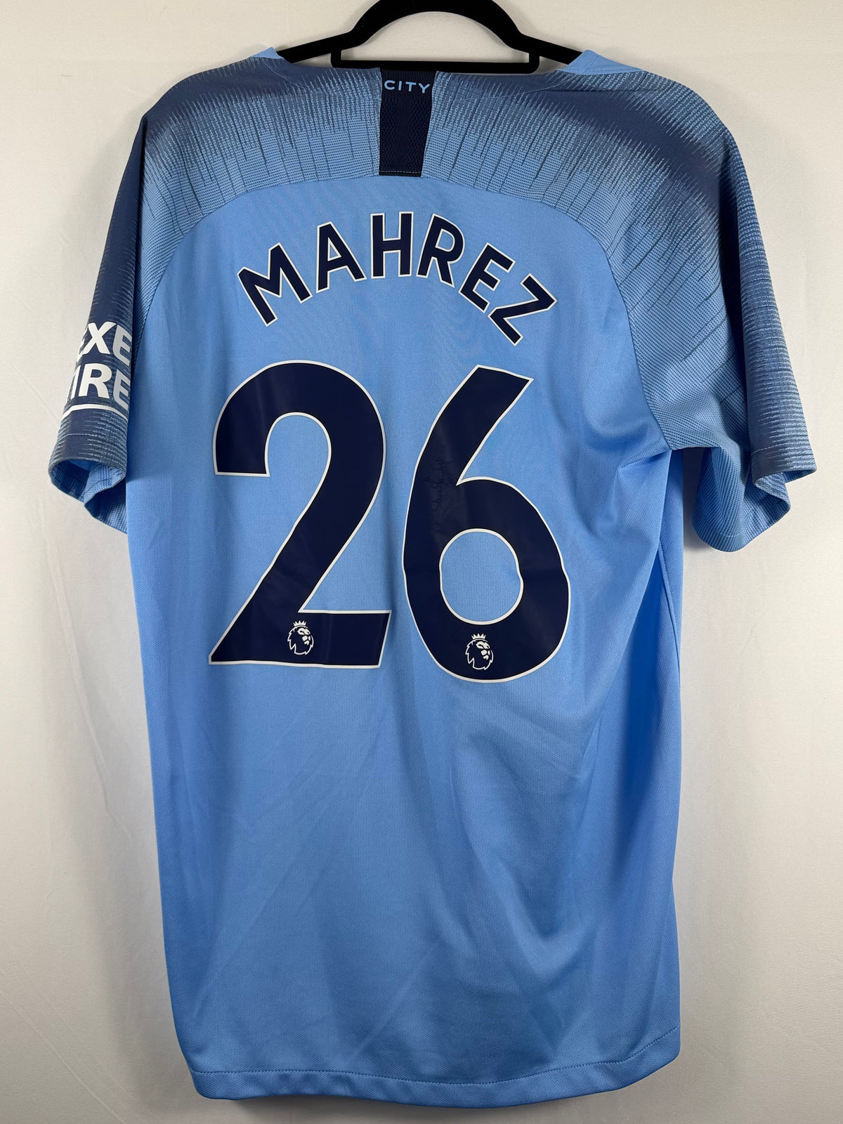 Manchester City Heimtrikot 2018/19 Mahrez #26 - 8/10 - Größe L