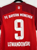 Bayern München Heimtrikot 2021/22 Lewandowski #9 - 9/10 - Größe S