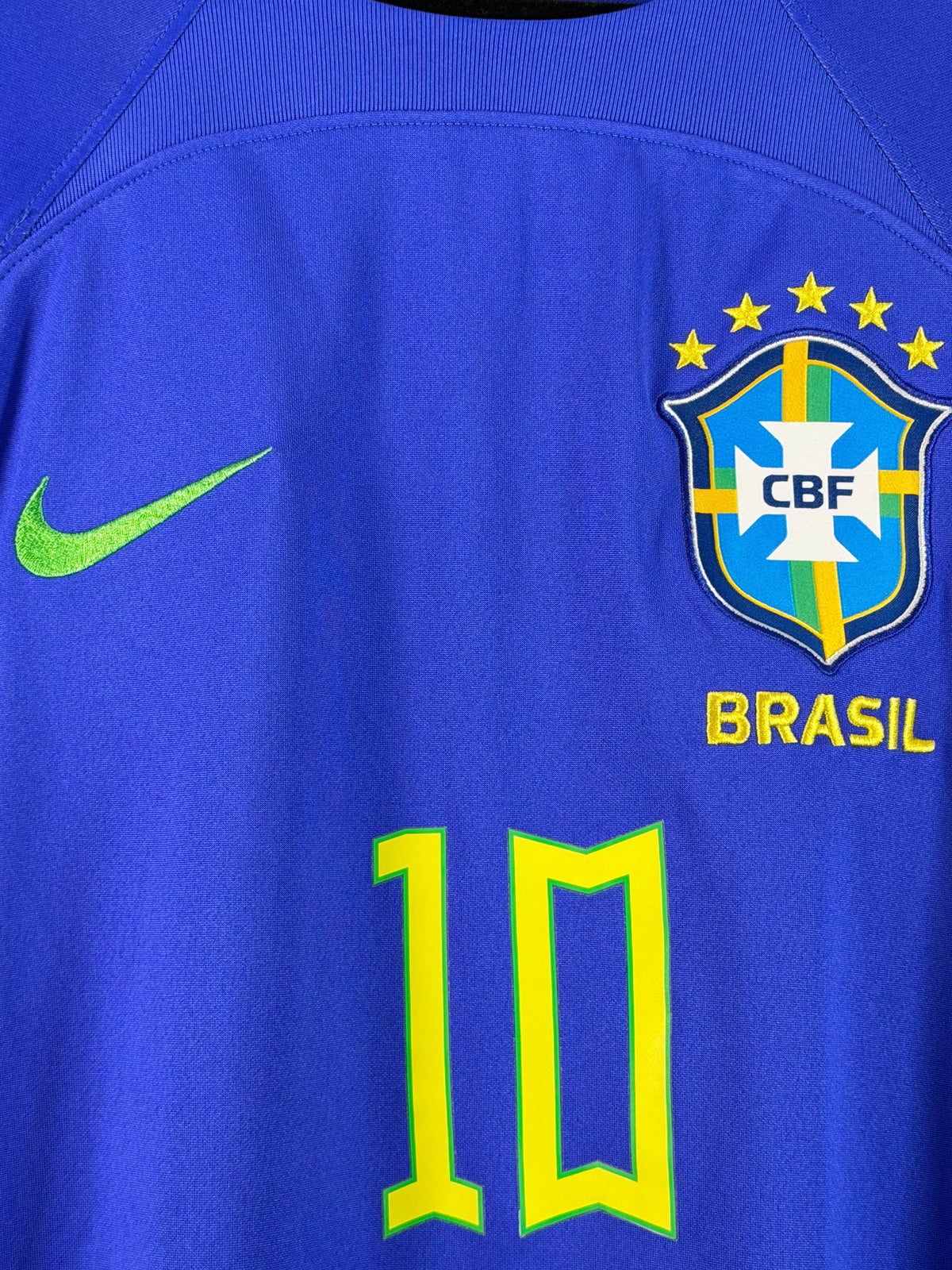 Brasilien Auswärtstrikot WM 2022 Neymar JR #10 - 9/10 - Größe L