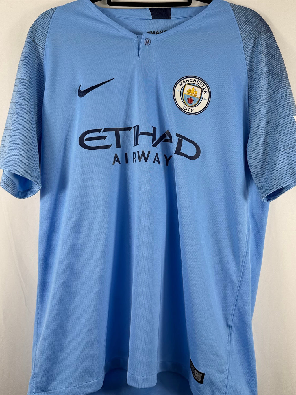 Manchester City Heimtrikot 2018/19 Mahrez #26 - 8/10 - Größe L