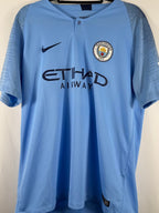 Manchester City Heimtrikot 2018/19 Mahrez #26 - 8/10 - Größe L