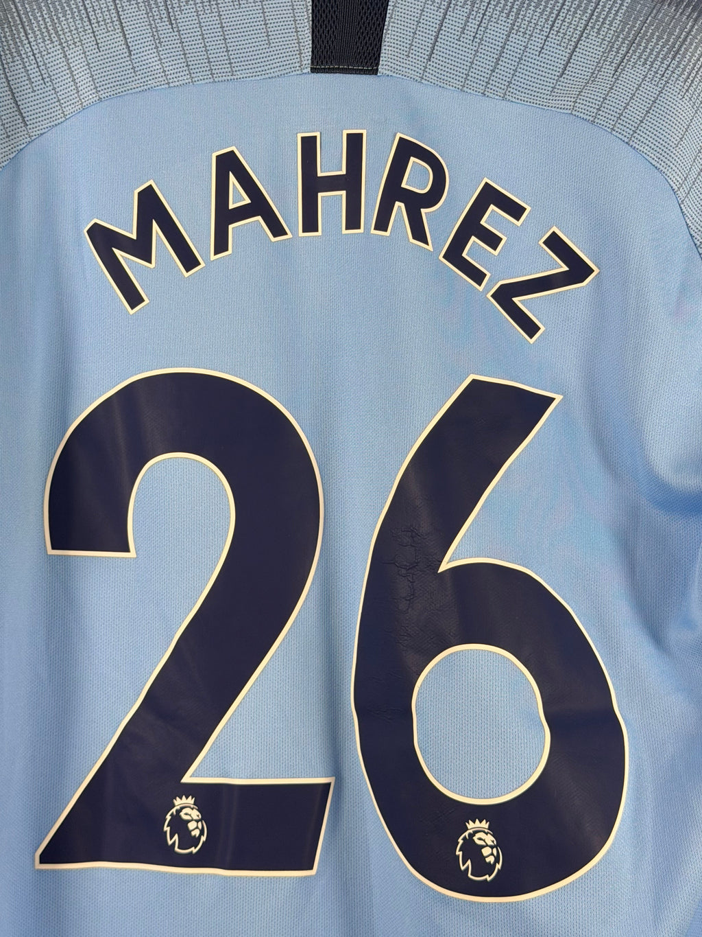 Manchester City Heimtrikot 2018/19 Mahrez #26 - 8/10 - Größe L