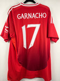 Manchester United Heimtrikot 2024/25 Garnacho #17 - 9/10 - Größe XL