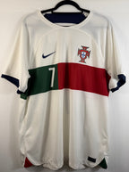 Portugal Auswärtstrikot 2022/23 Ronaldo #7 - 9/10 - Größe XL