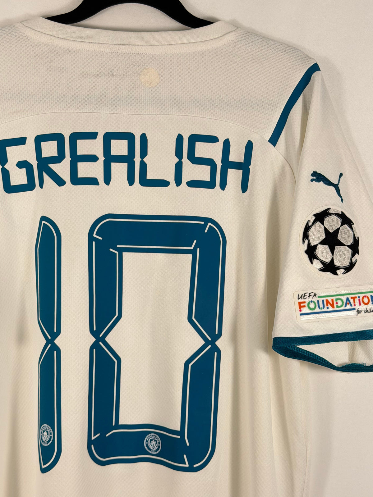 Manchester City Auswärtstrikot 2021/22 Grealish #10 - 9/10 - Größe L
