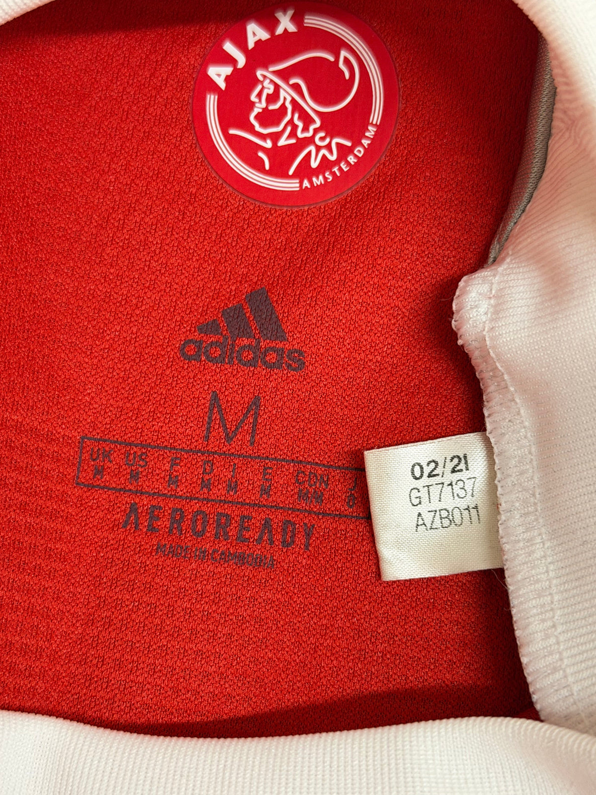Ajax Amsterdam Heimtrikot 2021/22 Gravenberch #8 - 6,5/10 - Größe M