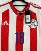 Paraguay Heimtrikot 2014/15 Haedo Valdez #18 - 10/10- Größe M