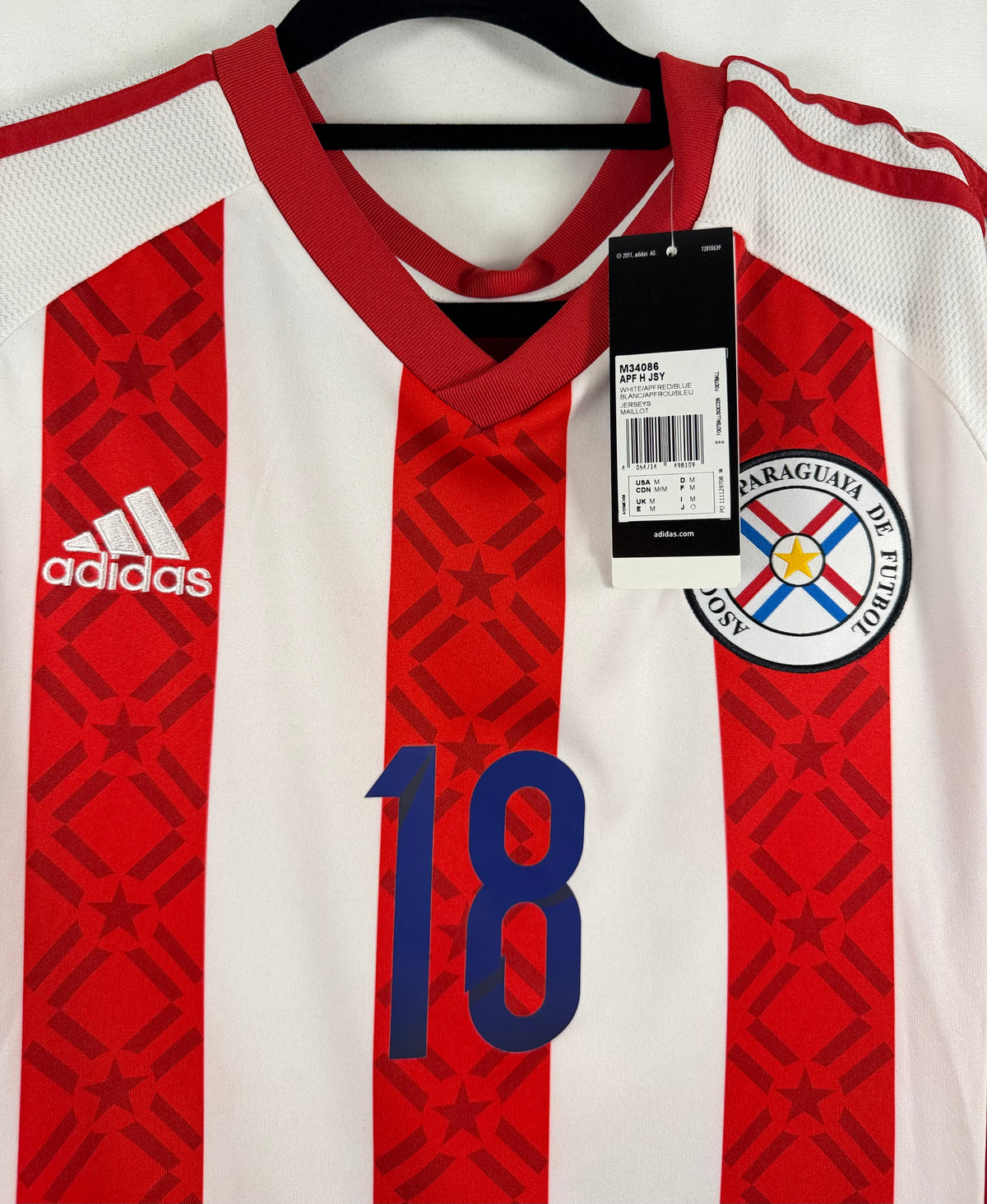 Paraguay Heimtrikot 2014/15 Haedo Valdez #18 - 10/10- Größe M
