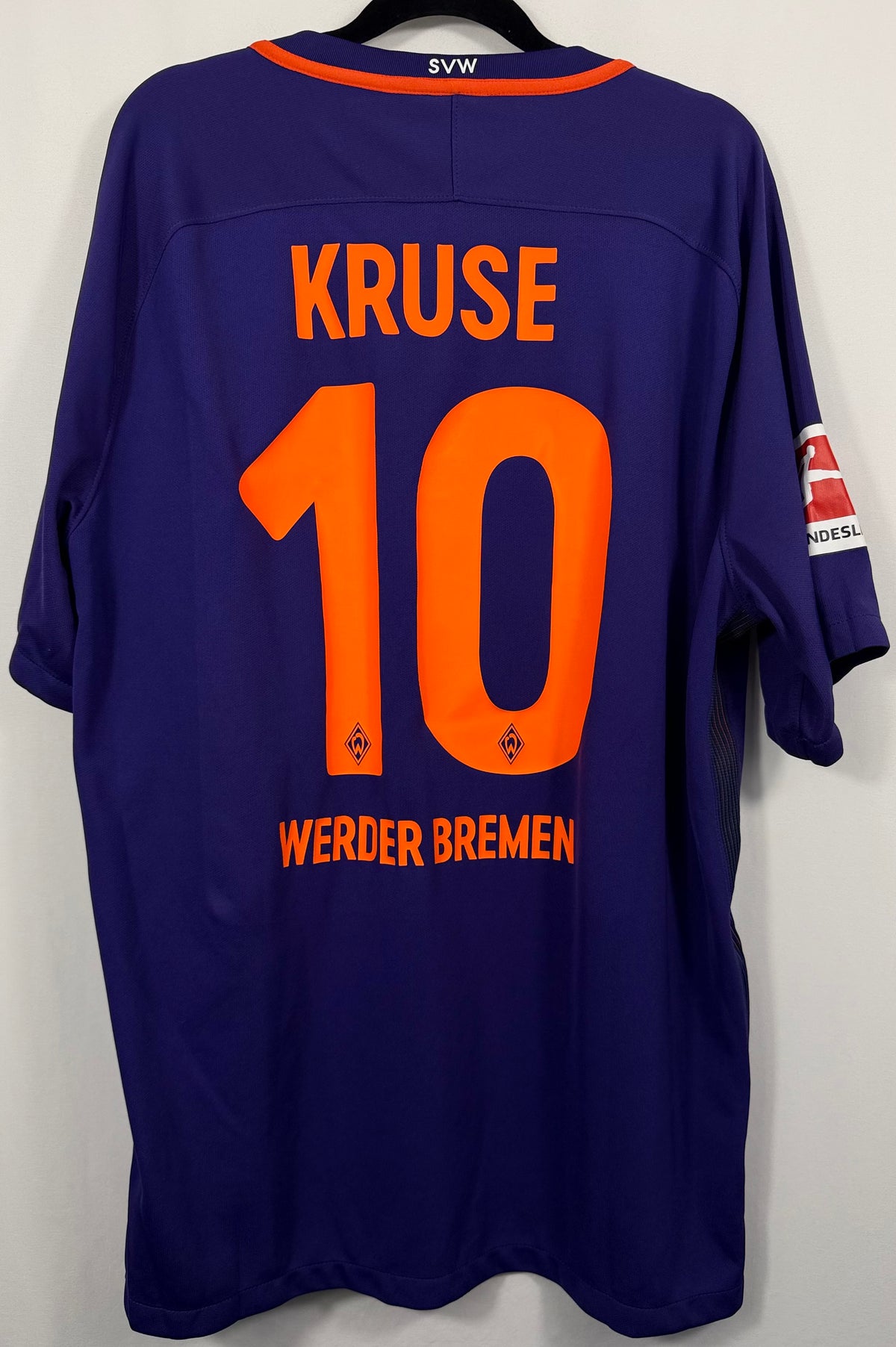 Werder Bremen Auswärtstrikot 2016/17 Kruse #10 - 9/10 - Größe XL