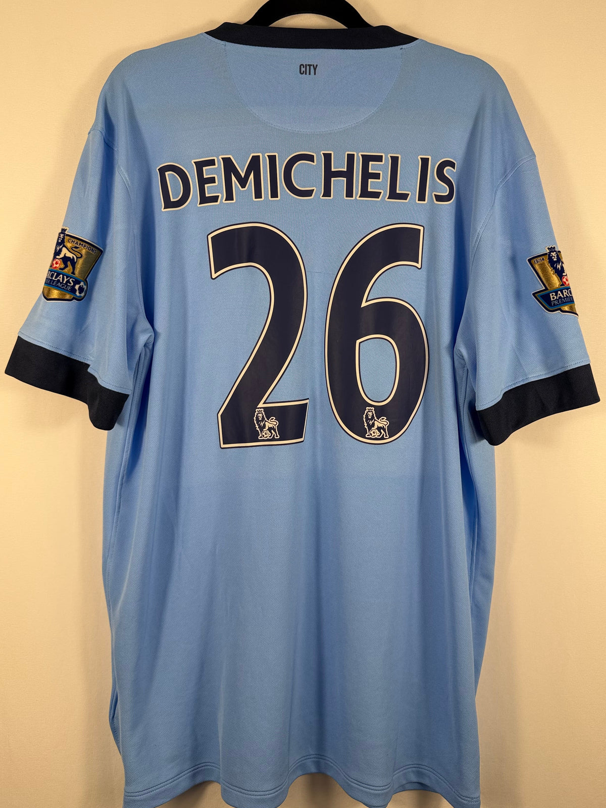 Manchester City Heimtrikot 2014/15 Demichelis #26 - 8/10 - Größe L