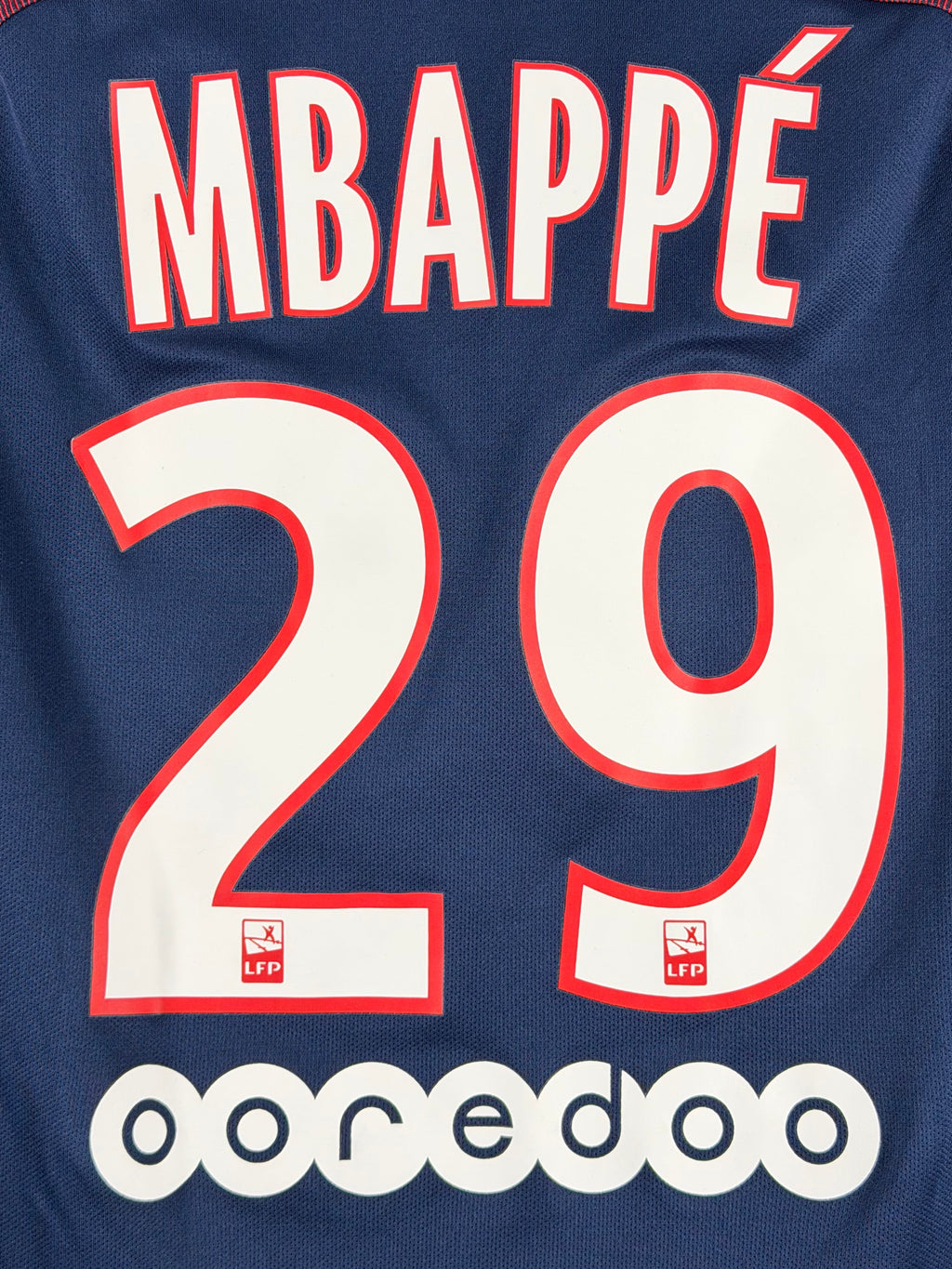Paris Saint-Germain Heimtrikot 2017/18 Mbappe #29 - 9/10 - Größe S