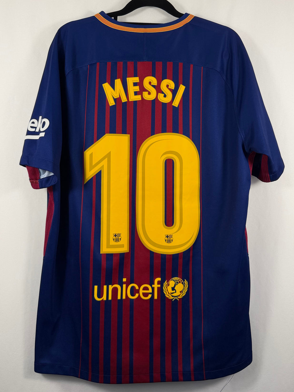 Barcelona Heimtrikot 2017/18 Messi #10 - 9/10 - Größe L