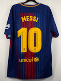 Barcelona Heimtrikot 2017/18 Messi #10 - 9/10 - Größe L