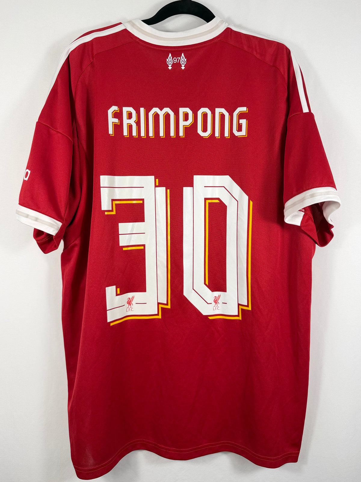 Liverpool Heim/Pokaltrikot 2025/26  Frimpong #30 - 9/10 - Größe XL