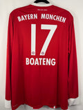 Bayern München Heimtrikot L/S 2017/18 Boateng #17 - 9/10 - Größe L