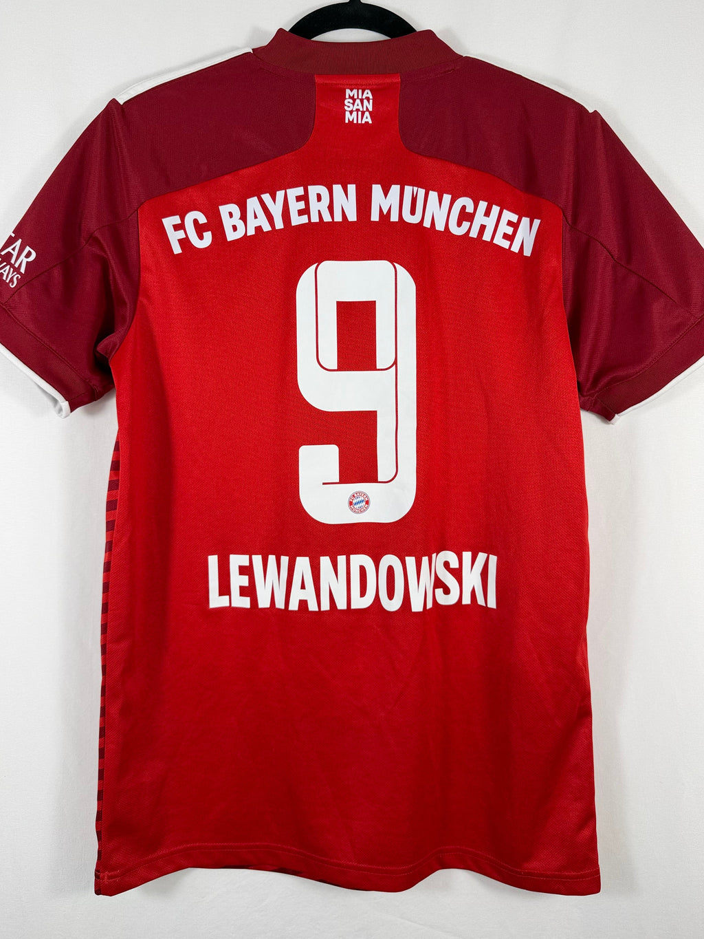 Bayern München Heimtrikot 2021/22 Lewandowski #9 - 9/10 - Größe S