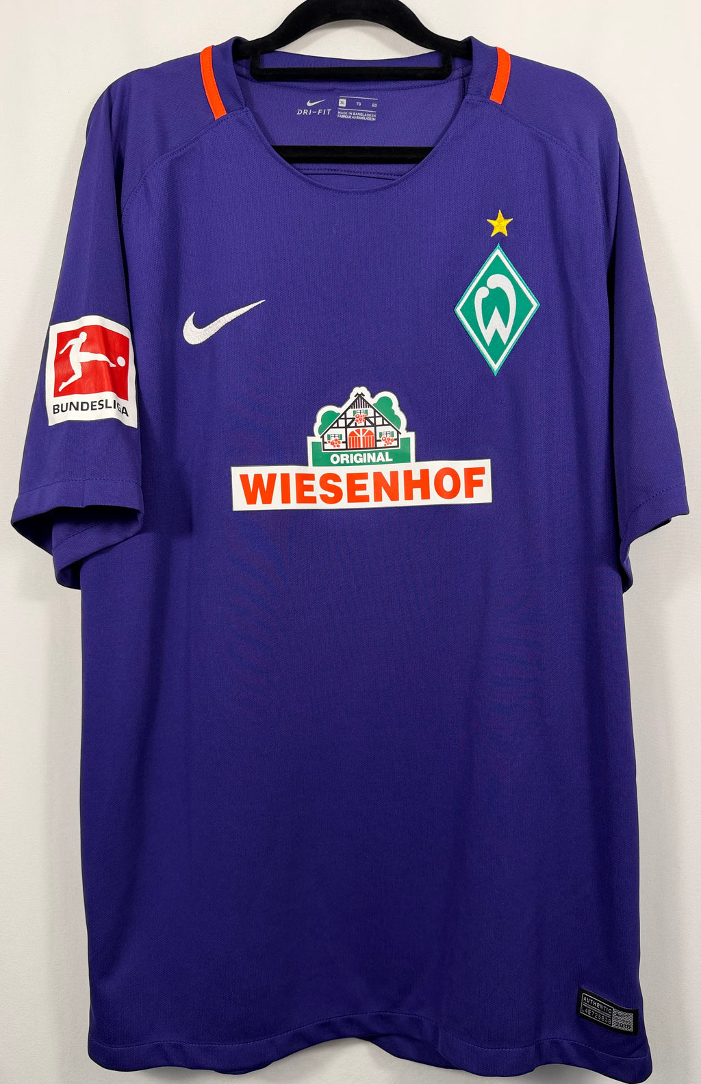Werder Bremen Auswärtstrikot 2016/17 Kruse #10 - 9/10 - Größe XL